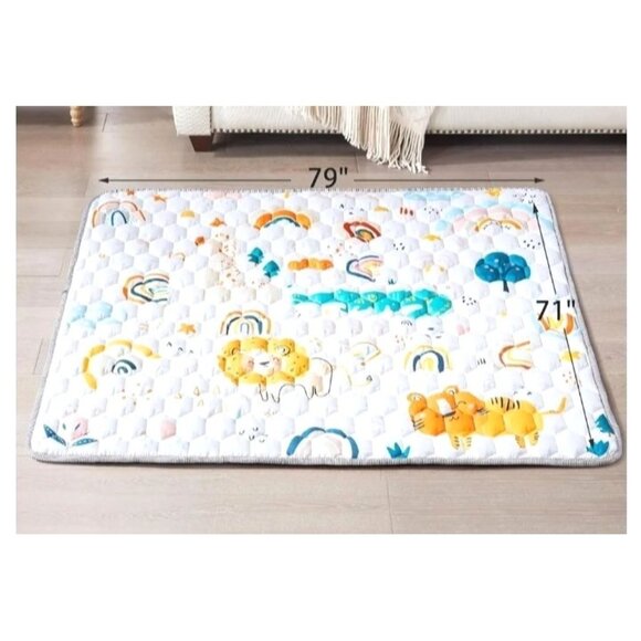 Entserk Baby Play Mat Extra Large 79" X 71" Non slip - Picture 1 of 3